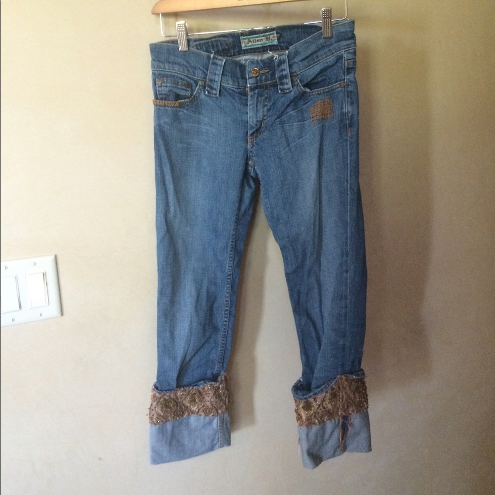 Allen B Cuffed Denim Pants Size 26